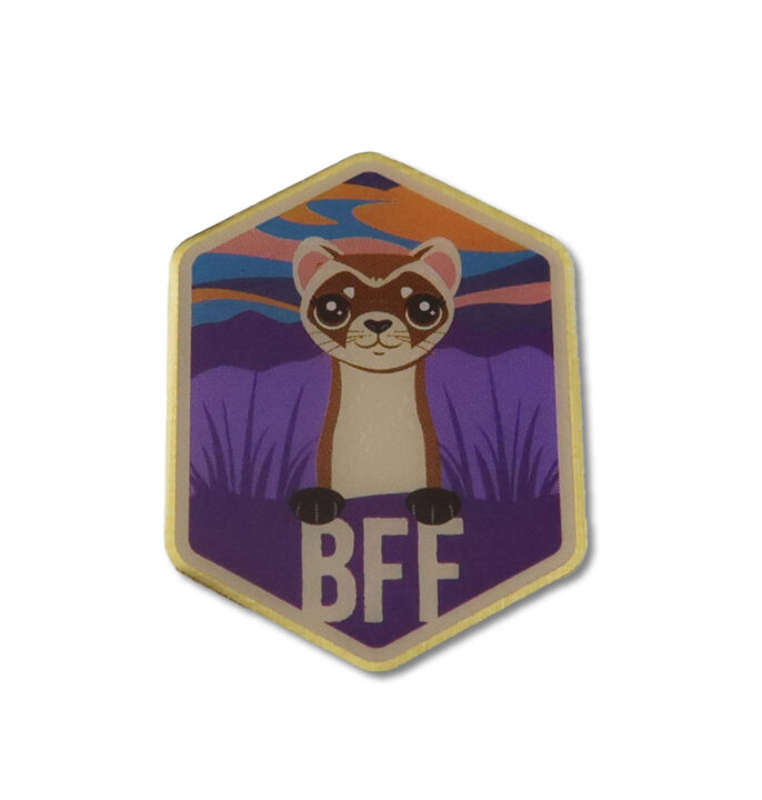 BFF Ferret Lapel Pin