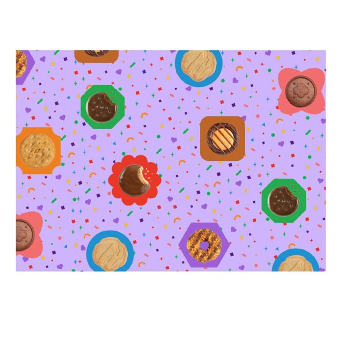 Purple Cookie Notecard 25 Pack