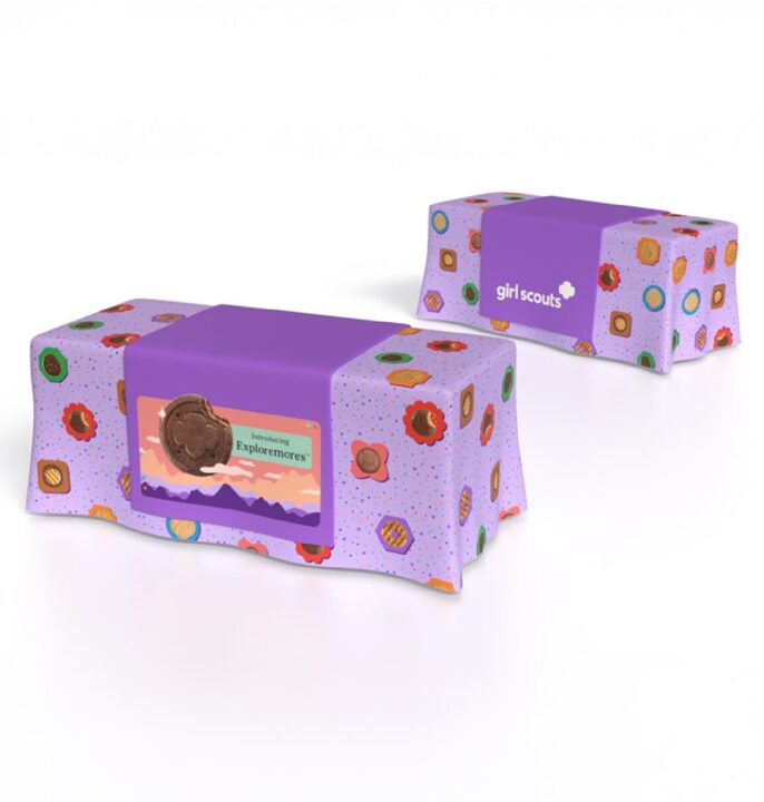 Purple Cookie Table Runner