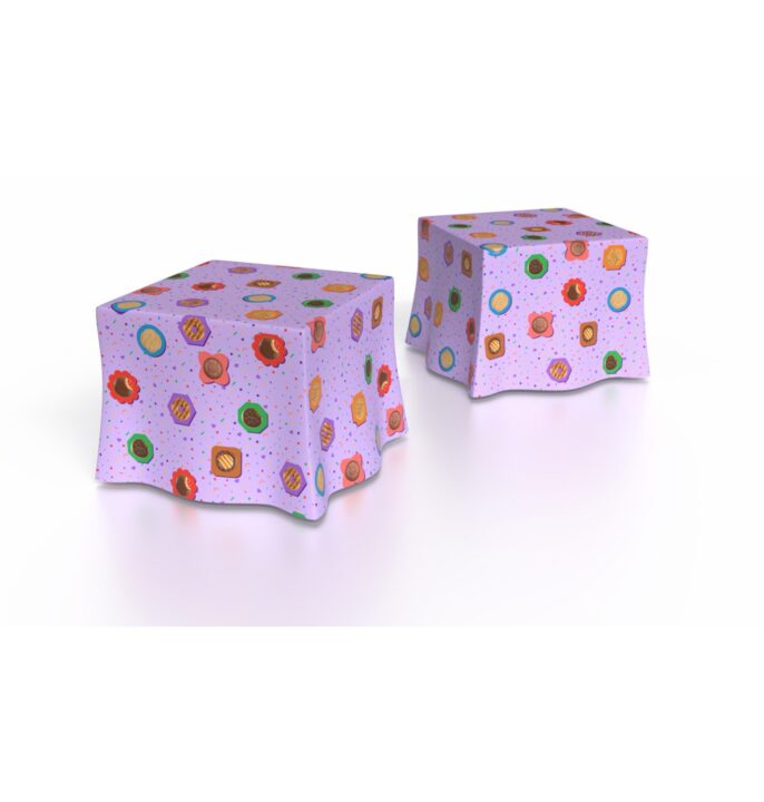 Purple 60" X 60" Tablecloth