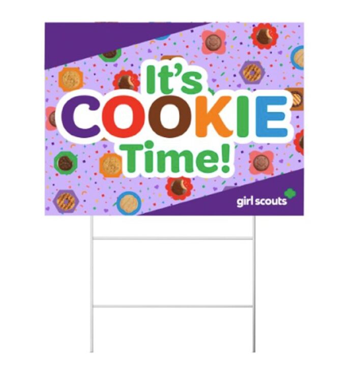 Purple Cookie Yard Sign