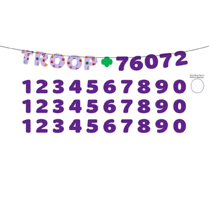 Purple Cookie Troop Banner