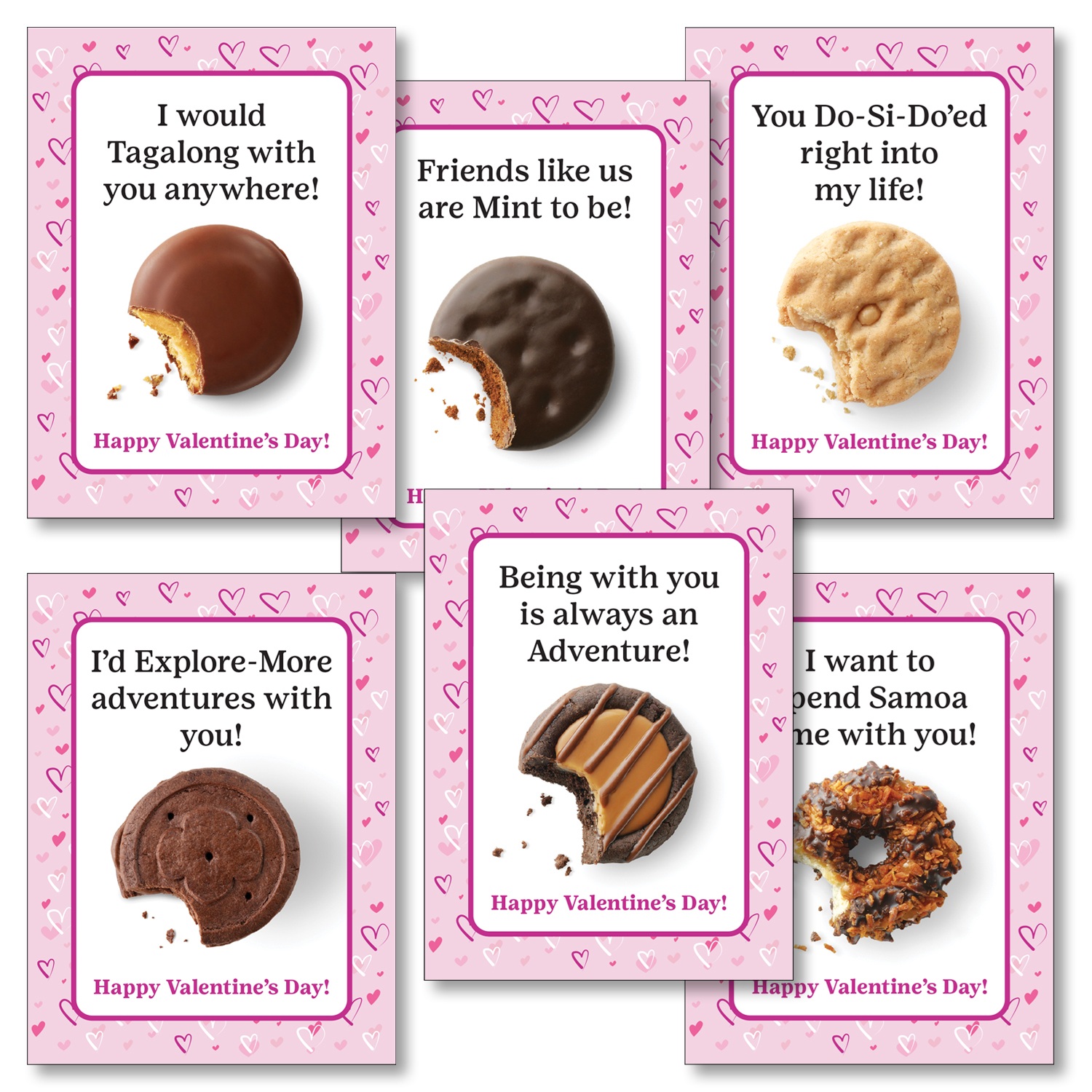 Cookie Valentine Card Pack