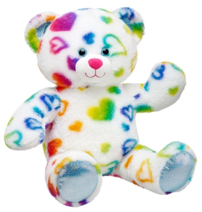 BAB Rainbow Heart Bear
