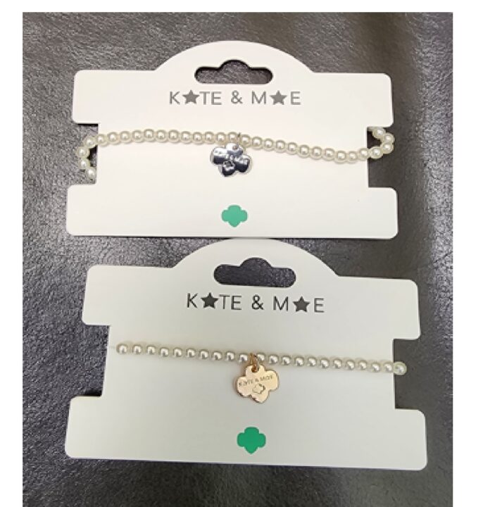 Kate & Mae Trefoil Pearl Brace