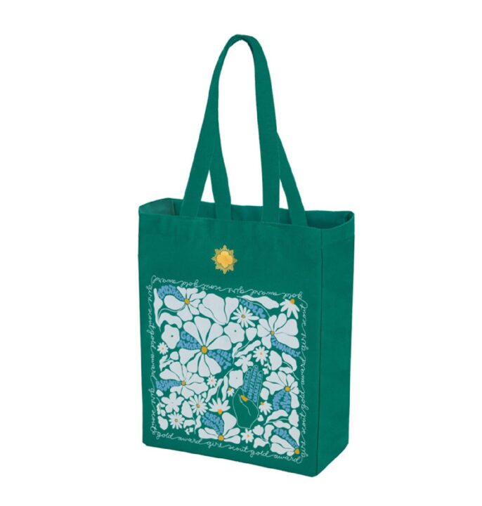Gold Award Floral Tote Bag