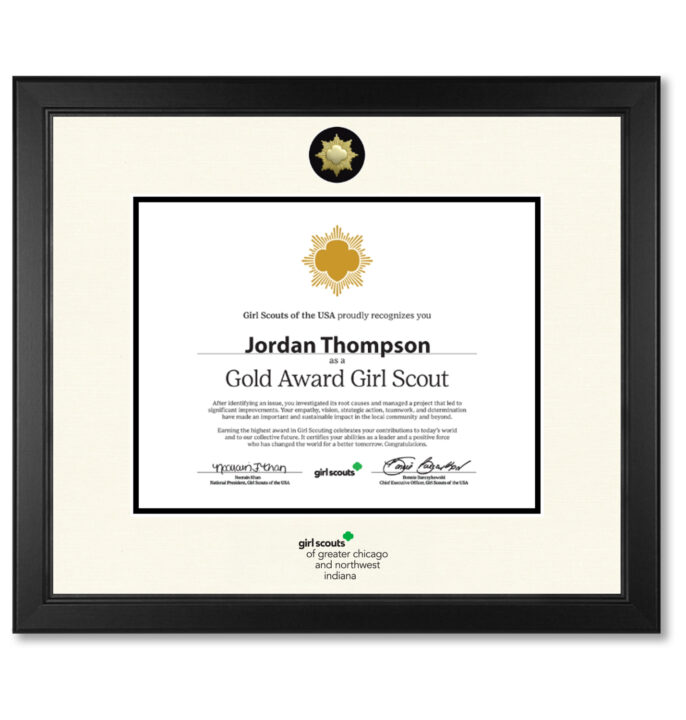 GCNWI Certificate & Pin Frame