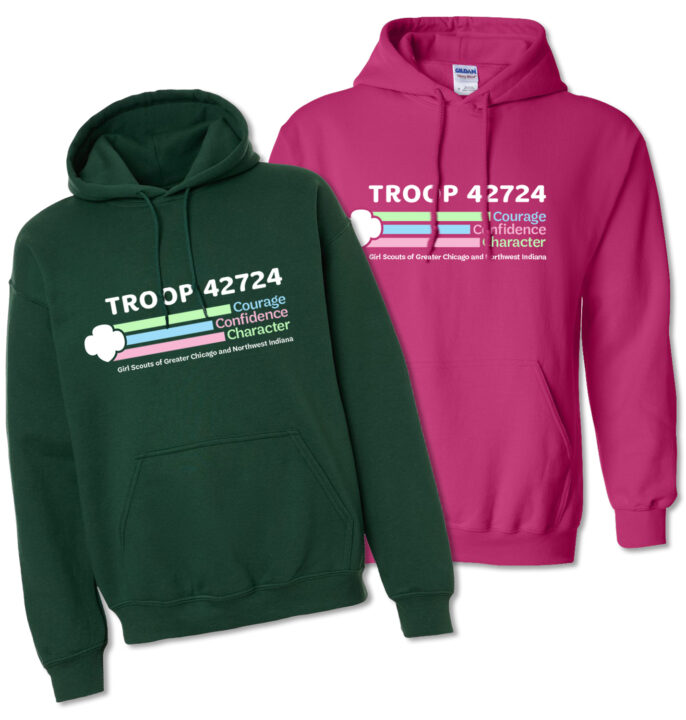 Customized GCNWI Troop Sweatshirt 3 C's