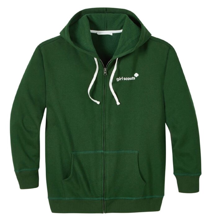 Adult Green Zip-Up Hoodie