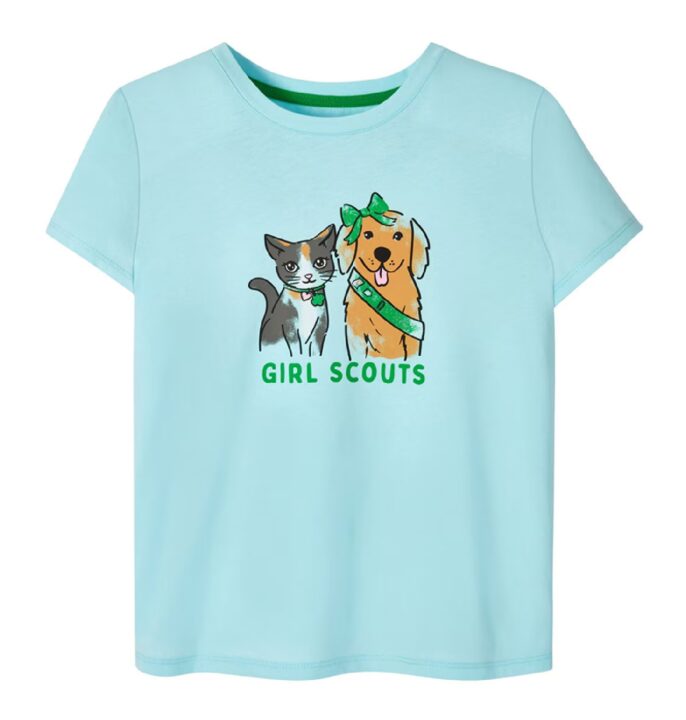 Youth Blue Puppy Kitty T-Shirt