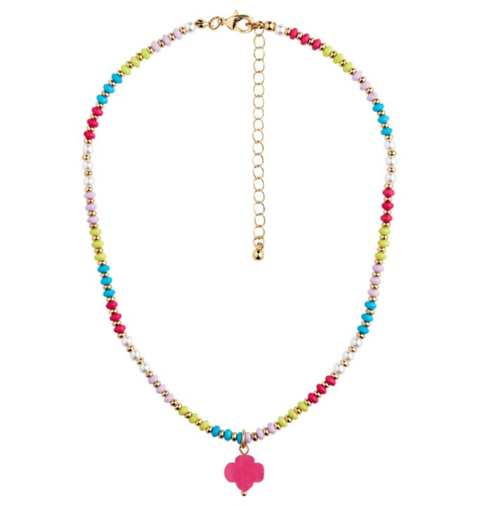Trefoil Gum Drop Necklace