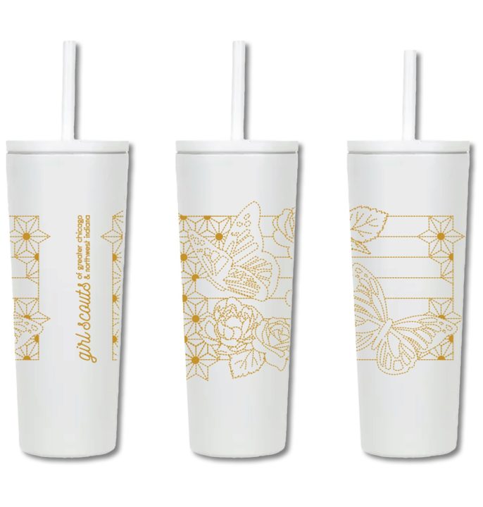GCNWI White Stitched Tumbler
