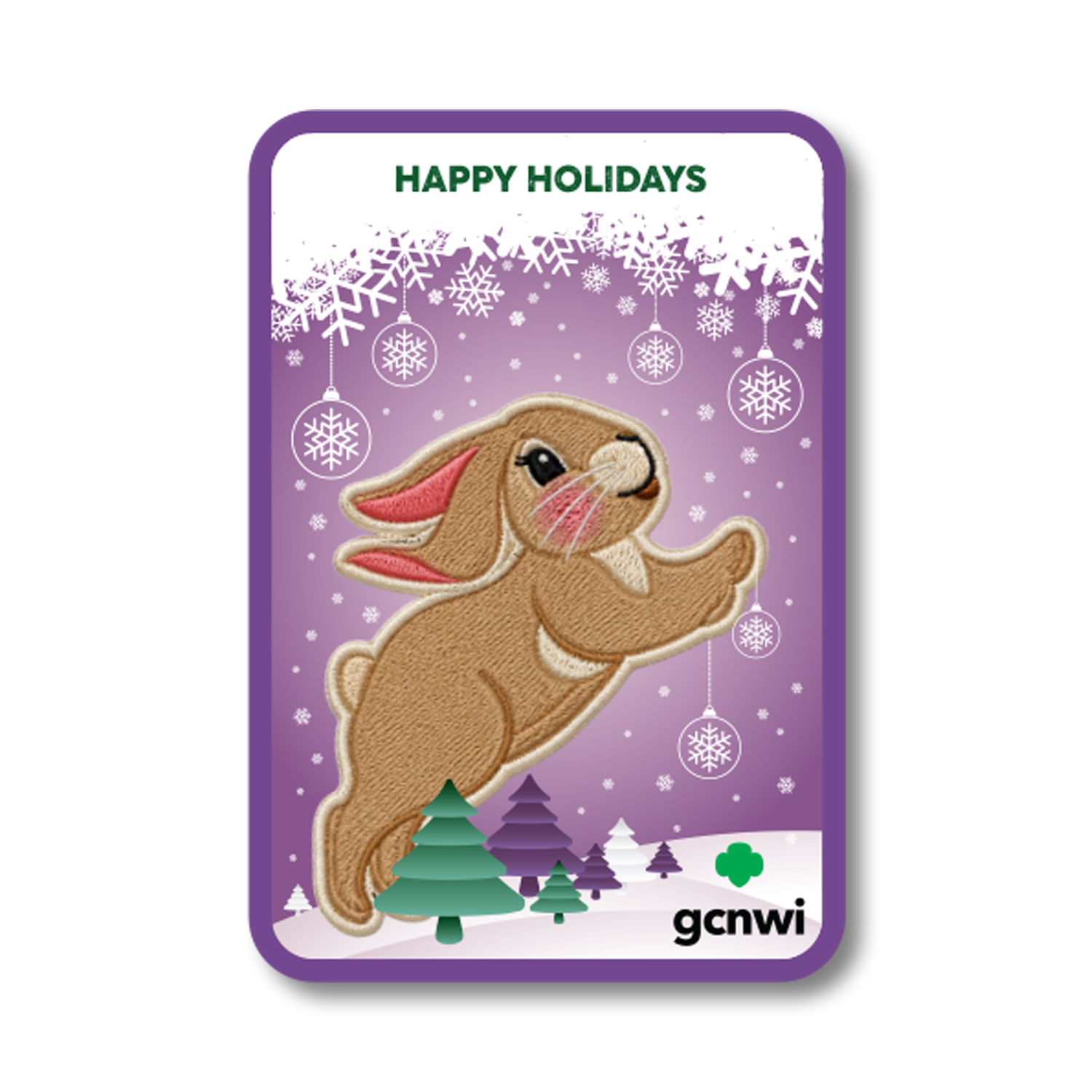 GCNWI Happy Holiday Bunny Patch