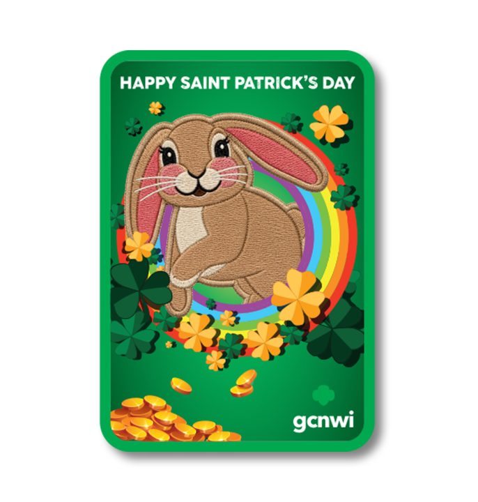 GCNWI St Patricks Day Bunny Patch
