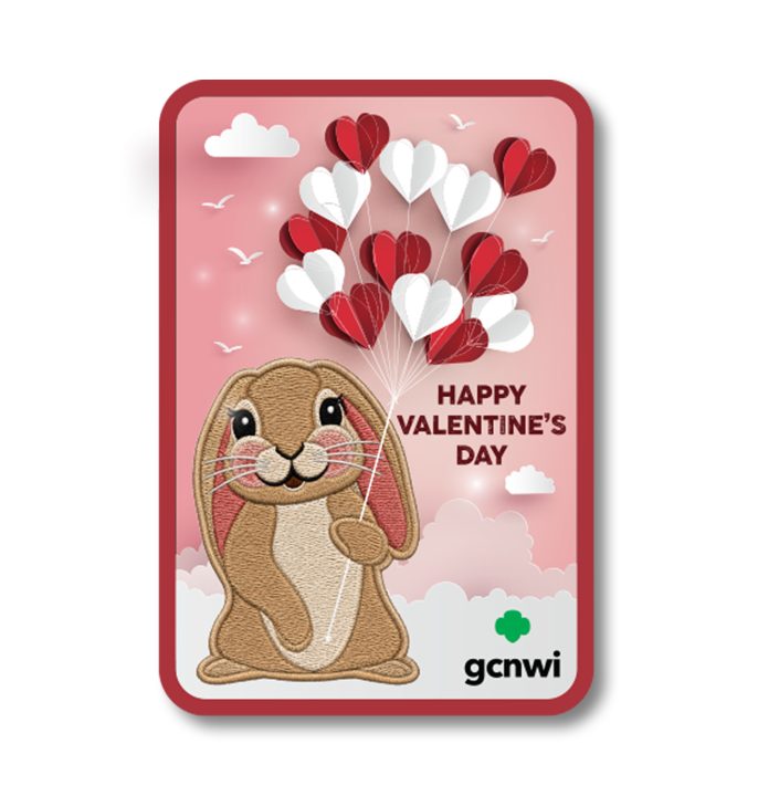 GCNWI Valentine Bunny Patch