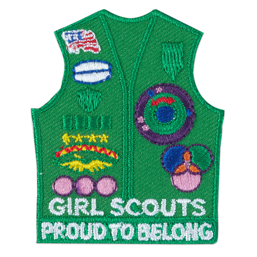 Holiday Ornament Girl Scouts Of Usa Vest Christmas Patches Gs2103 Junior, 1  - Kroger