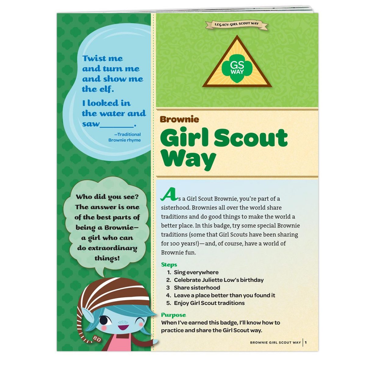 Girl Scouts Of Greater Chicago And Northwest Indiana Girl Scout Way Brownie Badge Requirement 7986