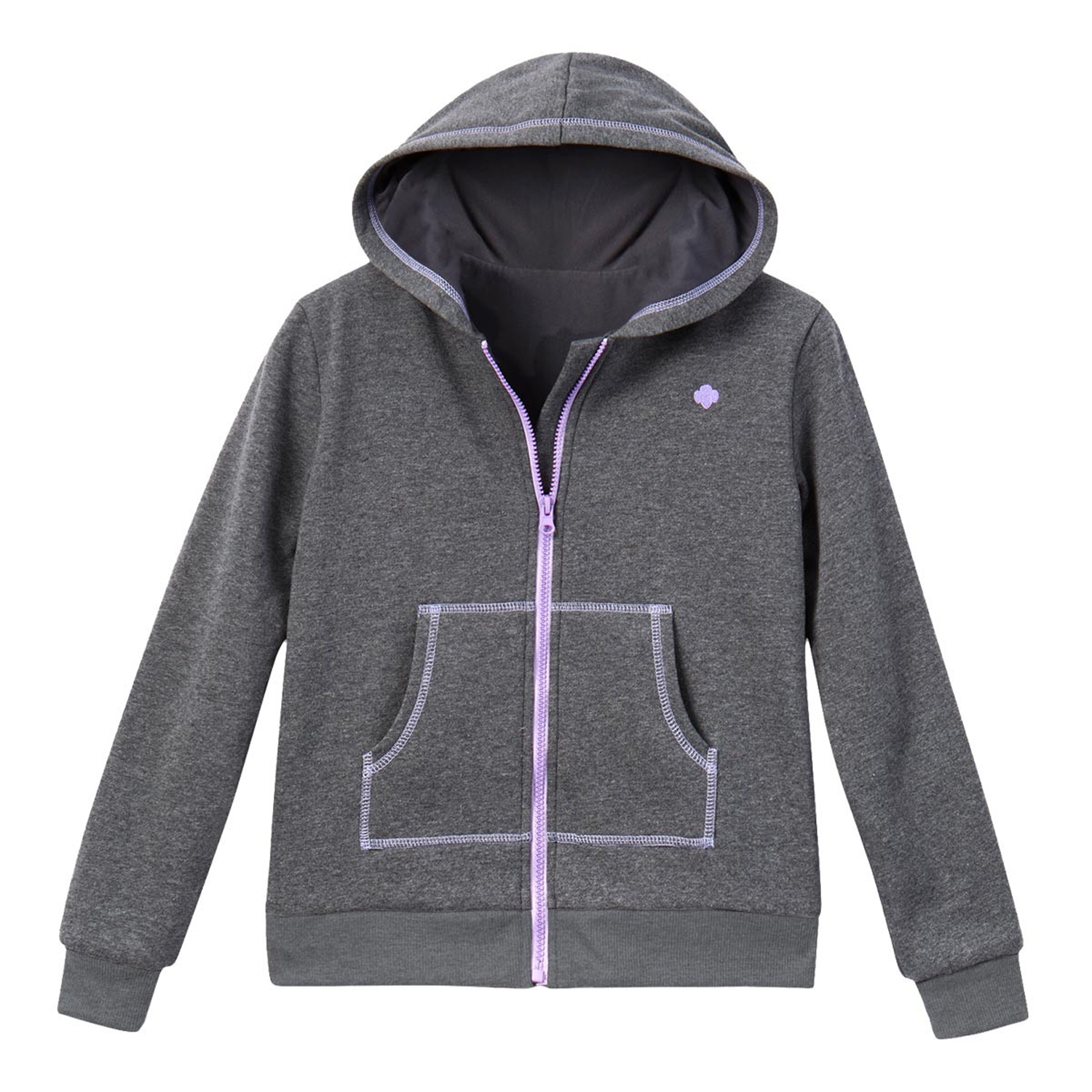 Girl Scouts of Greater Chicago and Northwest Indiana  C/S/A Charcoal  Zip-Up Hoodie – Girl Scouts of Greater Chicago and Northwest Indiana