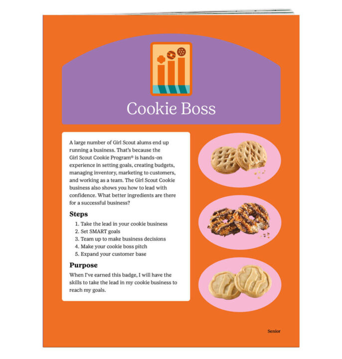 Cookie Boss Senior Badge Requirement