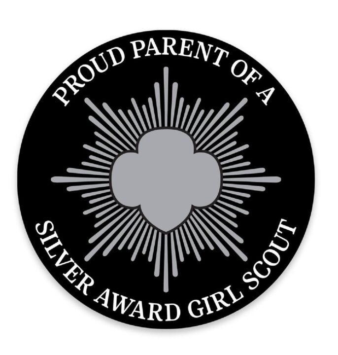 Silver Award Car Magnet