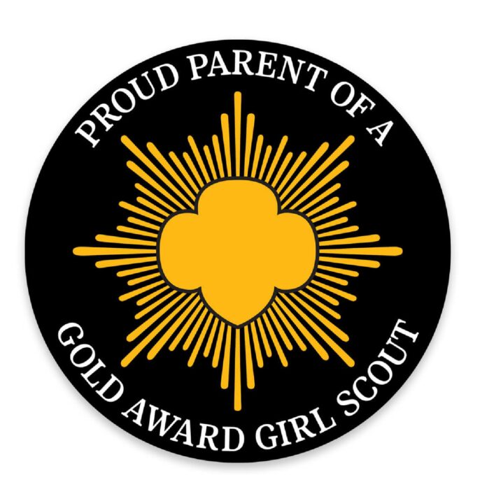 Gold Award Car Magnet