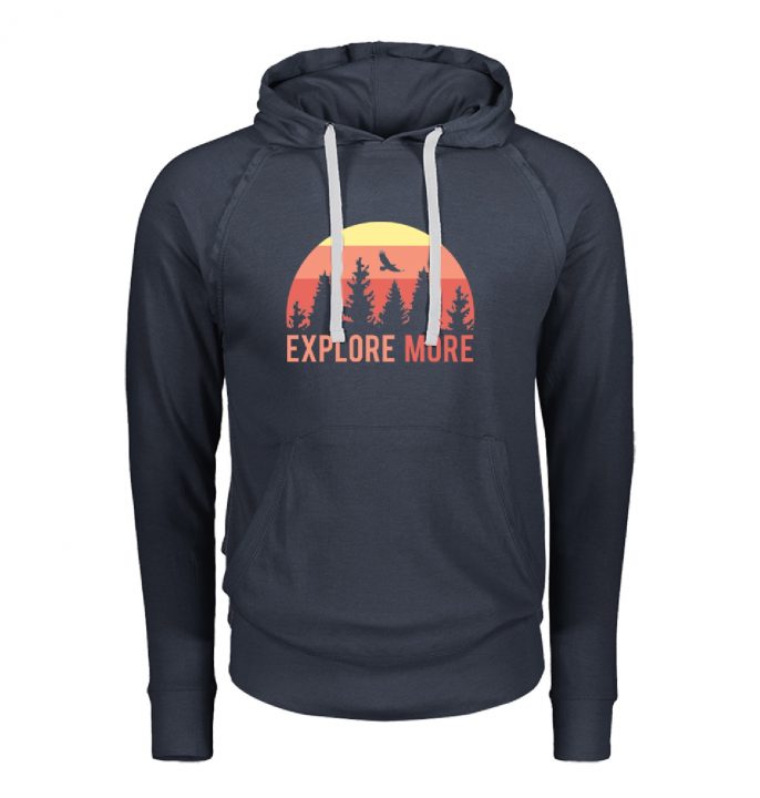 EXPLORE MORE ADULT HOODED T-SH